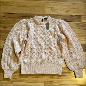 NWT J. Crew beautiful pink/peach sweater small!